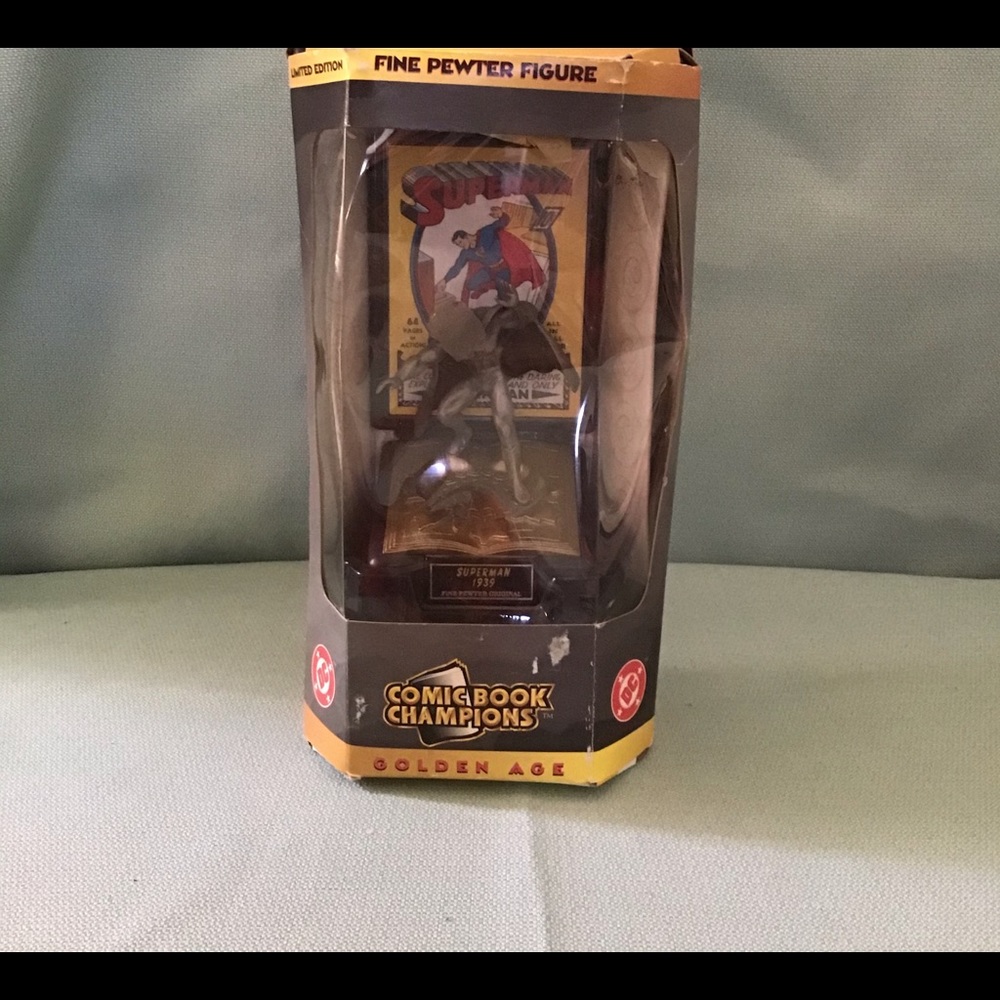 Comic book champions fine pewter superman
